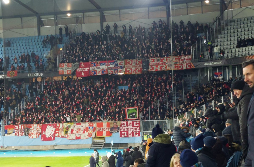 Zvezdina velika podrška u Malmeu: Delije se nikog ne plaše VIDEO