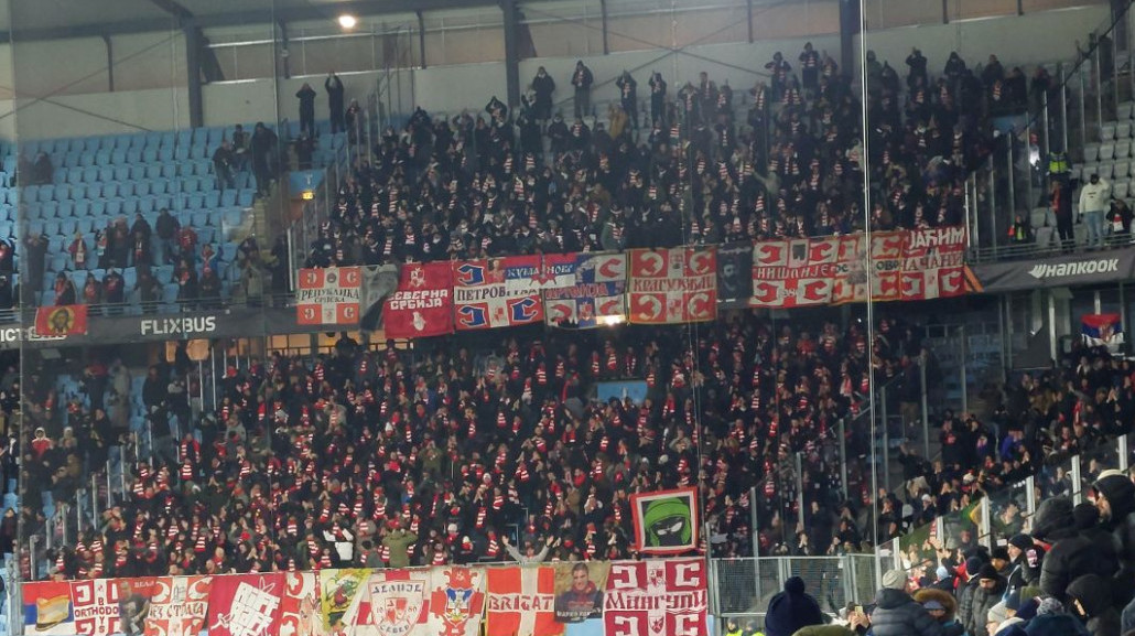 Zvezdina velika podrška u Malmeu: "Delije se nikog ne plaše" VIDEO