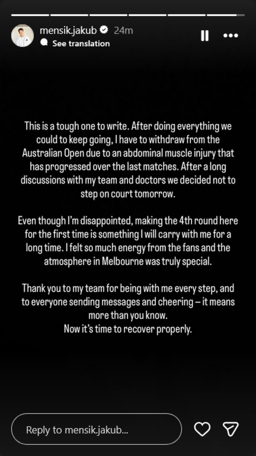 Novak Đoković bez borbe u četvrtfinalu!