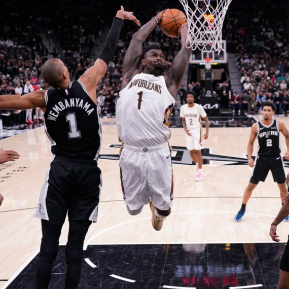 Zajon "prekucao" Vembanjamu – Nju Orleans šokirao Sparse; Jović dvocifren VIDEO