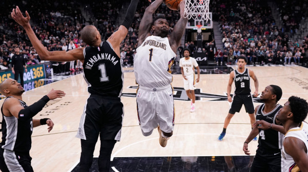 Zajon "prekucao" Vembanjamu – Nju Orleans šokirao Sparse; Jović dvocifren VIDEO