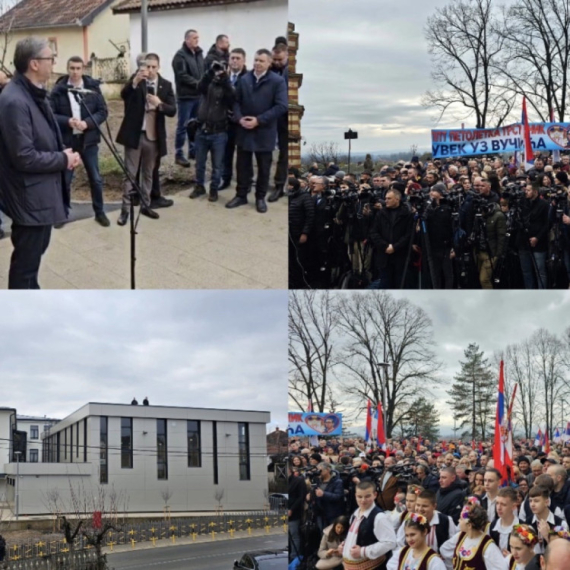 Vučić u Trsteniku: Dočekao ga veliki broj građana, čulo se "Aco, Srbine"; "Hvala vam što ste zaštitili državu"