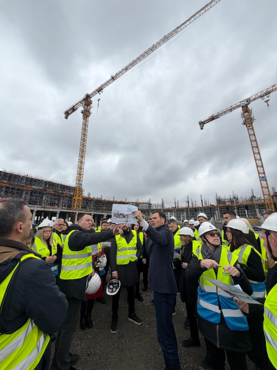 Odbornici SNS u poseti gradilištu: EKSPO kao simbol budućnosti FOTO