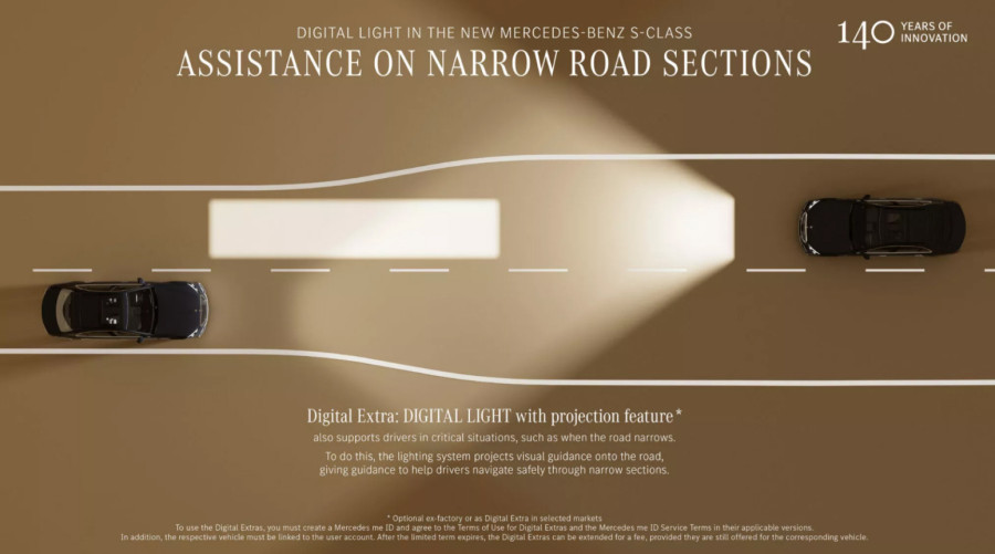 Nova S klasa osvetljava put kao nikad pre: 50.000 LED dioda u službi bezbednosti FOTO