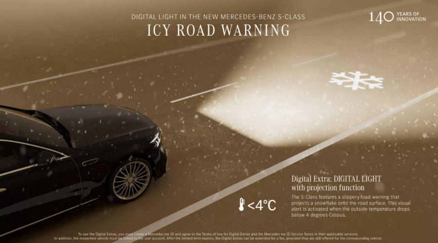 Nova S klasa osvetljava put kao nikad pre: 50.000 LED dioda u službi bezbednosti FOTO