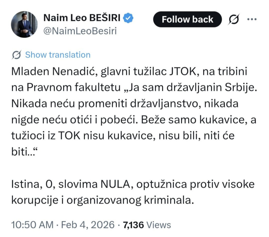 Blokaderima sada više ni Nenadić ne odgovara, a bio im je glavna uzdanica FOTO