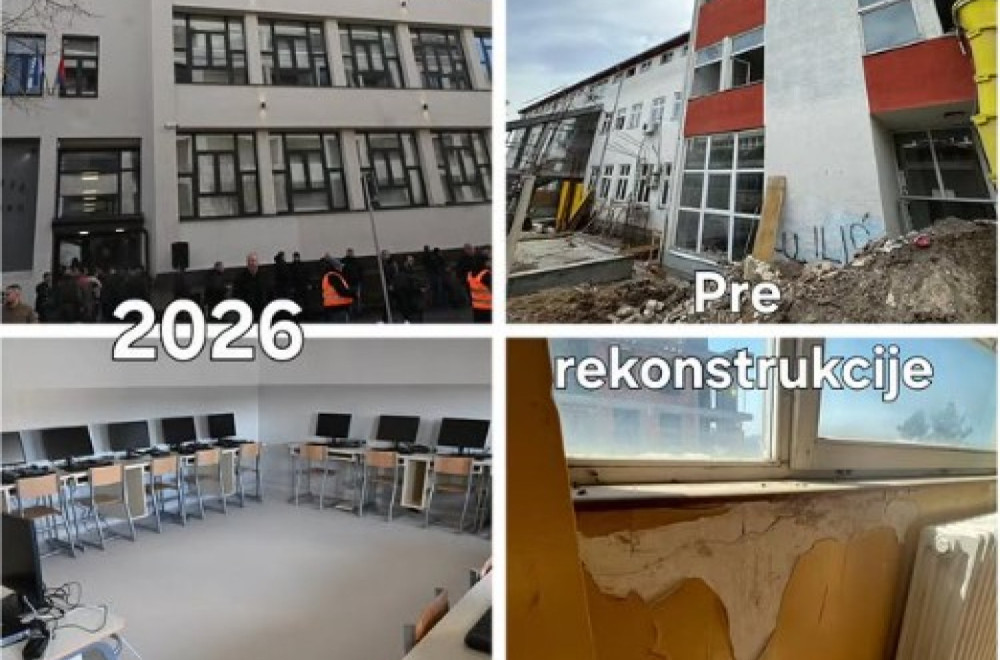 Rekonstruisana Gimnazija Mladenovac; Ovako danas izgleda škola koju Vučić otvara FOTO
