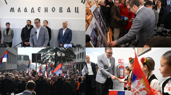 Vučić in Mladenovac: "There's nothing more important than caring for our children; we fight for our citizens"