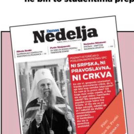 Prva tacka blokaderskog programa objavljena u tajkunskom Danasu: Odmah ukinuti Srpsku pravoslavnu crkvu