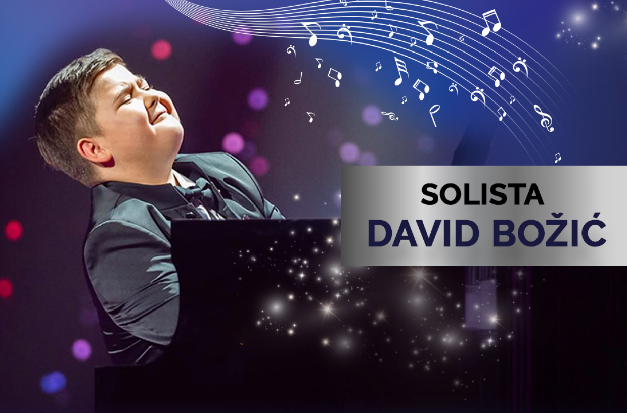 Najbolji mladi pijanista sveta David Božić solista na gala koncertu Dečje filharmonije