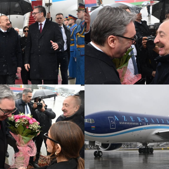 Alijev u poseti Srbiji: Vučić ga dočekao na aerodromu; "Ova poseta je snažan izraz prijateljstva" FOTO
