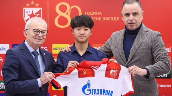 Kao grom iz vedra neba – Zvezda objavila potpis sa kineskim tinejdžerom