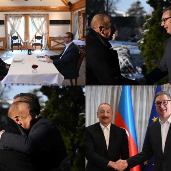 Vučić na radnom doručku sa Alijevim: "Ponosan na naše prijateljstvo i stabilne odnose" FOTO
