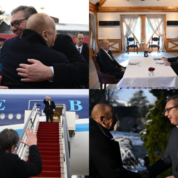 Vučić ispratio Alijeva posle radnog doručka; Hvala Vam, dragi prijatelju, na poseti!