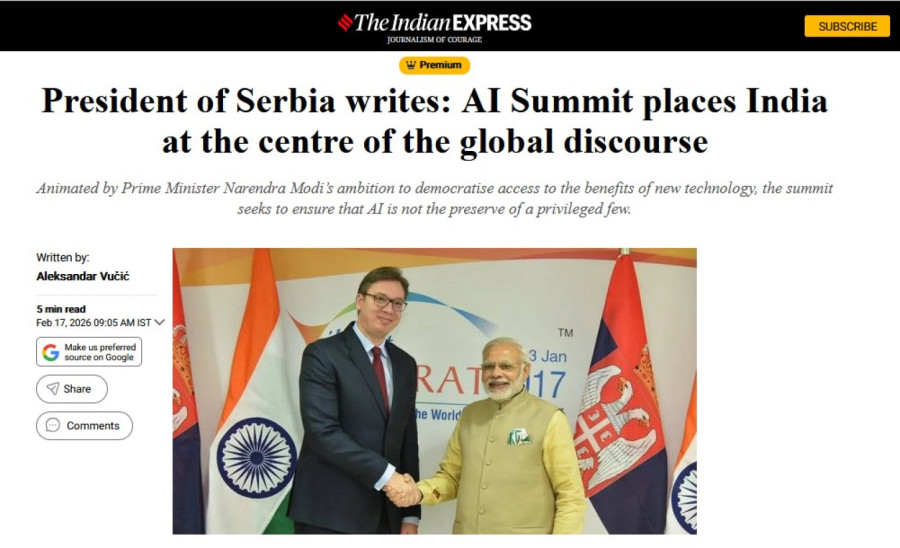 Dva lica Srbije: Vučić od Davosa do Indije gradi bolju budućnost; Blokaderi napadaju sveštenstvo FOTO