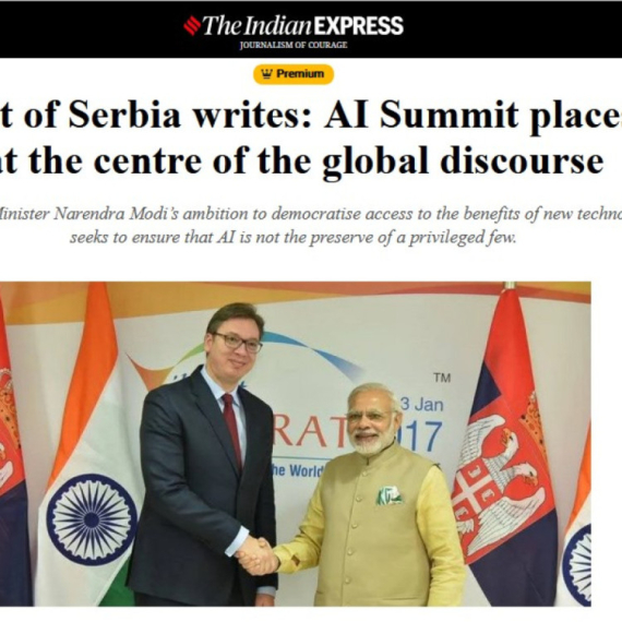 Vučićev tekst u najčitanijim novinama u Indiji: Odnosi Srbije i Indije utemeljeni u snažnoj istoriji saradnje