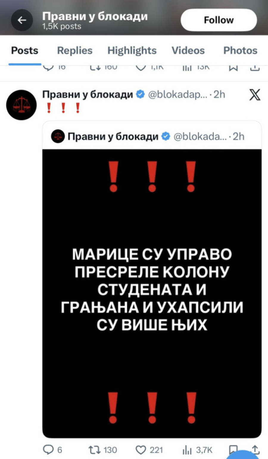 Mediji: Marice su uhapsile granjane FOTO