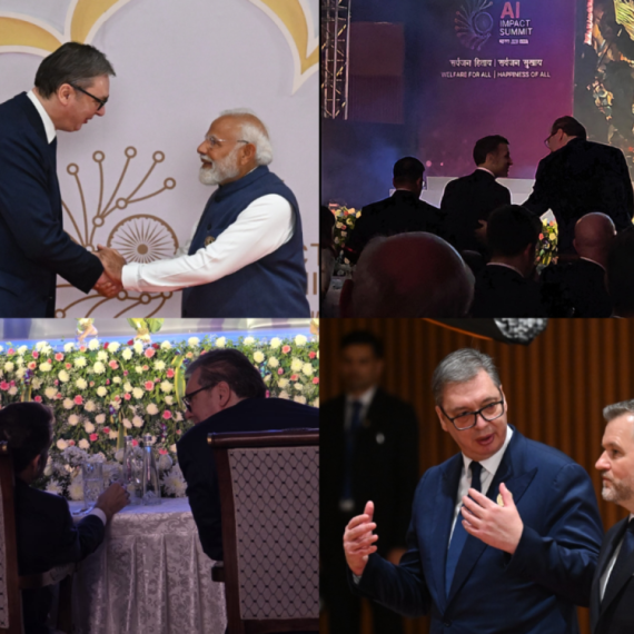Vučić pored Makrona na večeri koju je priredio Modi; "Otvaramo prostor za snažniju saradnju" FOTO/VIDEO