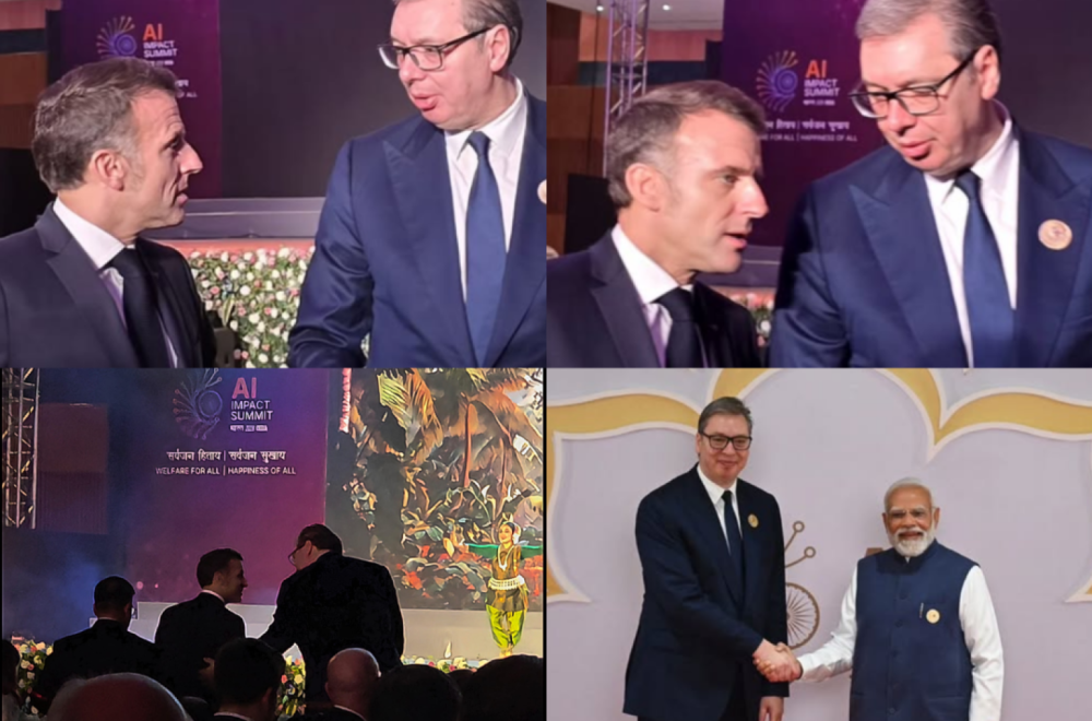 Vučić sa Makronom na večeri koju je priredio Modi; Uvek srdačno i u dobrom raspoloženju FOTO/VIDEO