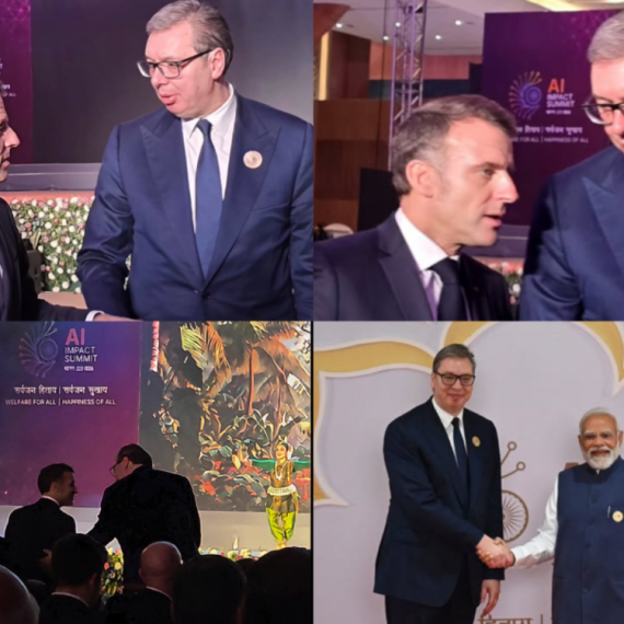 Vučić sa Makronom na večeri koju je priredio Modi; "Uvek srdačno i u dobrom raspoloženju" FOTO/VIDEO