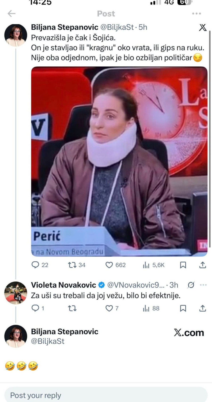 Blokaderi se okomili na pretučenu Nedu Perić; Zar žena da ovako mrzi ženu? FOTO