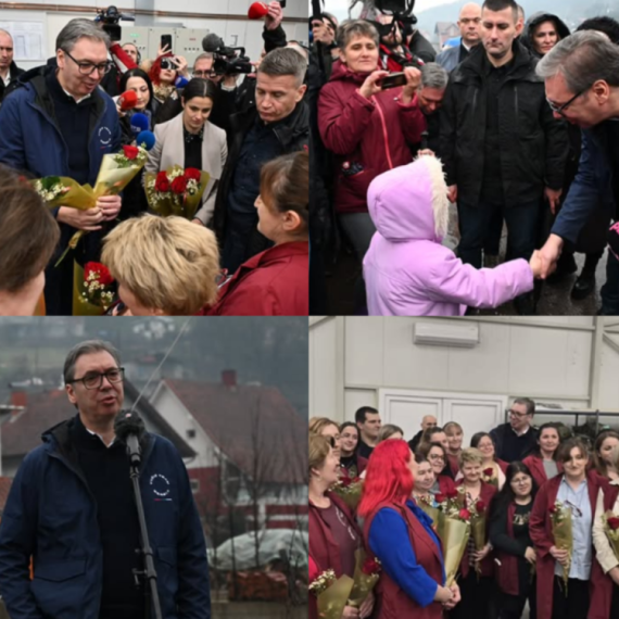 Vučić u Zaječarskom i Borskom okrugu: Posetio porodicu Simeonović; Obišao proizvodni pogon kompanije Jumko