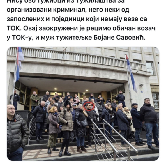 Na skupu "Marš za pravosuđe" i pojedinci koji nemaju veze sa TOK FOTO