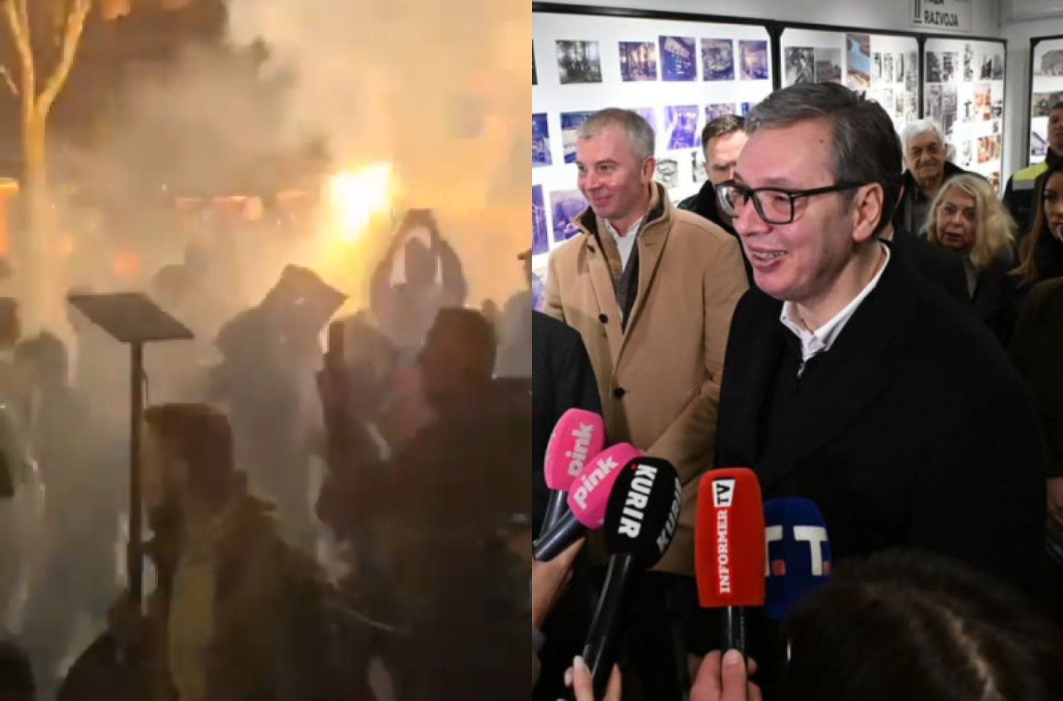 Dva lica Srbije: Dok Vučić ispunjava obećanja, gradi i brine o narodu – blokaderi pale, ruše i lome FOTO