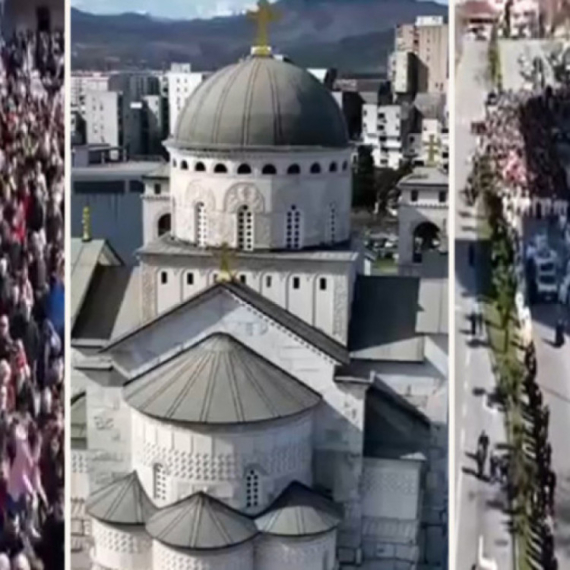 Veličanstvena litija ulicama Podgorice: Reke vernika u slavu Svetog Simeona Mirotočivog