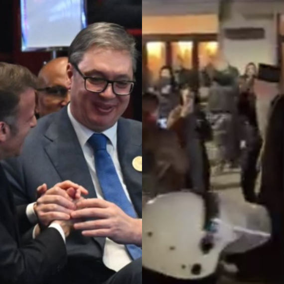 Dva lica Srbije: Vučić od Davosa do Indije gradi bolju budućnost; Blokaderi napadaju sveštenstvo FOTO