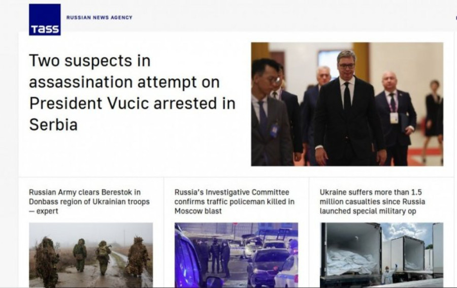 Hapšenje osumnjičenih za planiranje ubistva Vučića udarna vest u ruskim medijima FOTO