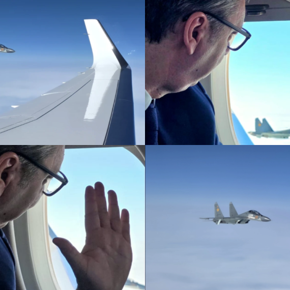 Najveće počasti za Srbiju: Vučića u Kazahstanu sačekali "suhoji 30"; "Stižemo u prelepu Astanu" FOTO/VIDEO