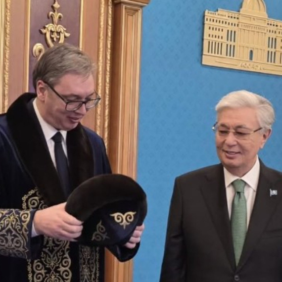 Na svečanom ručku Tokajev dočekao Vučića uz "Ovo je Srbija" i "Tamo daleko"; "Nemam reči, oduševljenje" VIDEO