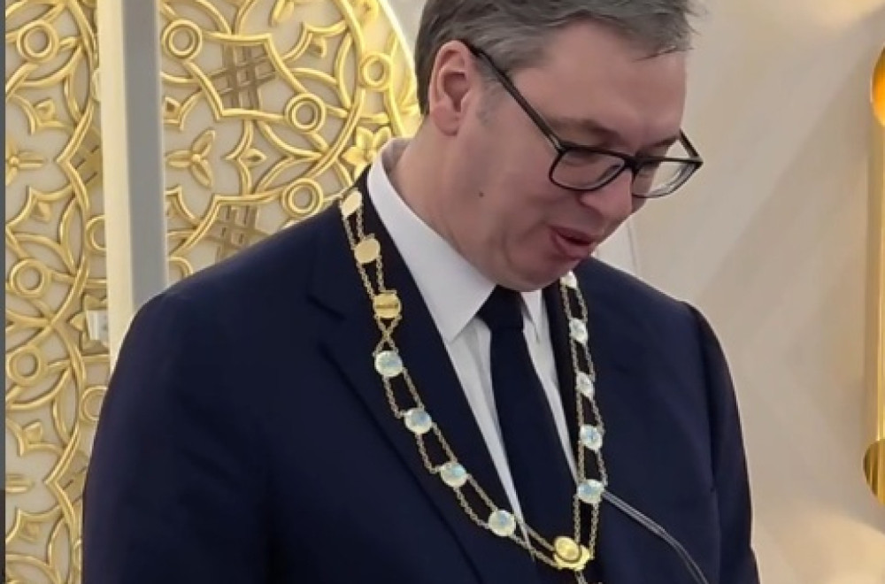 Obratio se Vučić iz Astane: Počastvovan sam; Nadam se da ću moći da uzvratim takvu čast VIDEO