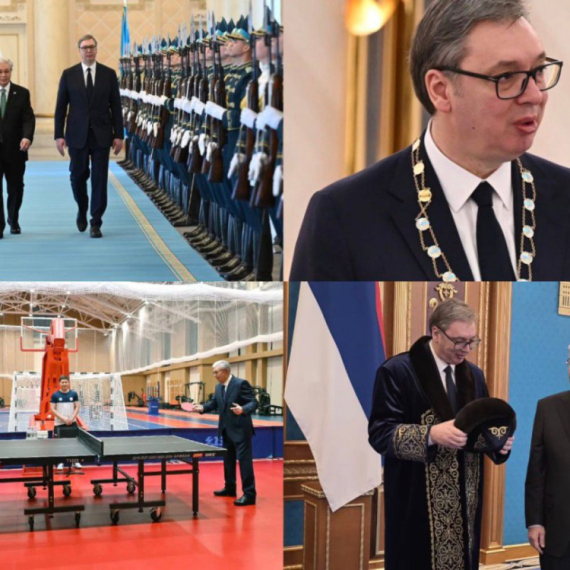 Vučić završio posetu Kazahstanu; Odlikovan Ordenom zlatnog orla, potpisani važni dokumenti; "Velika čast" FOTO