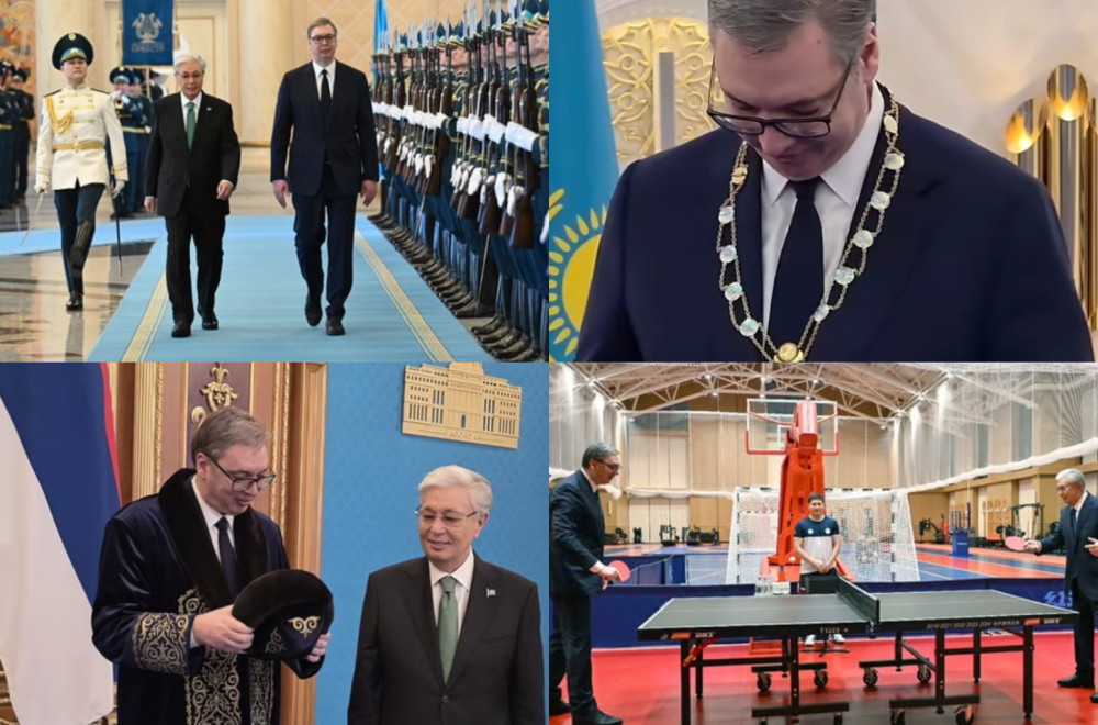 Vučić završio posetu Kazahstanu; Odlikovan Ordenom zlatnog orla, potpisani važni dokumenti; "Velika čast" FOTO