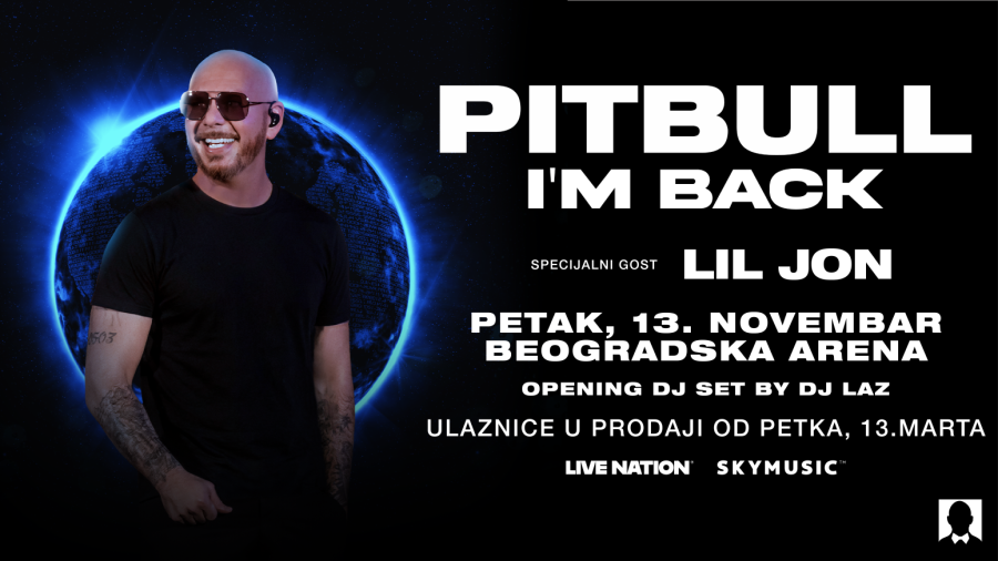Pitbull stiže u Beograd: Mr Worldwide proširio turneju, 13. novembra nastupa u Beogradskoj areni