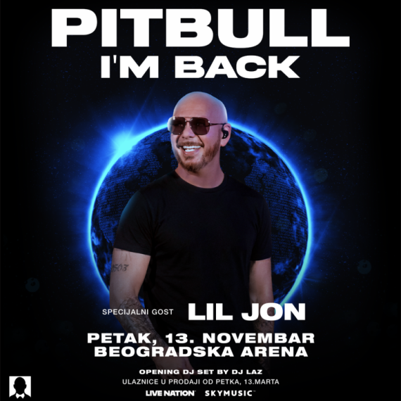 Pitbull stiže u Beograd: Mr Worldwide proširio turneju, 13. novembra natupa u Beogradskoj areni