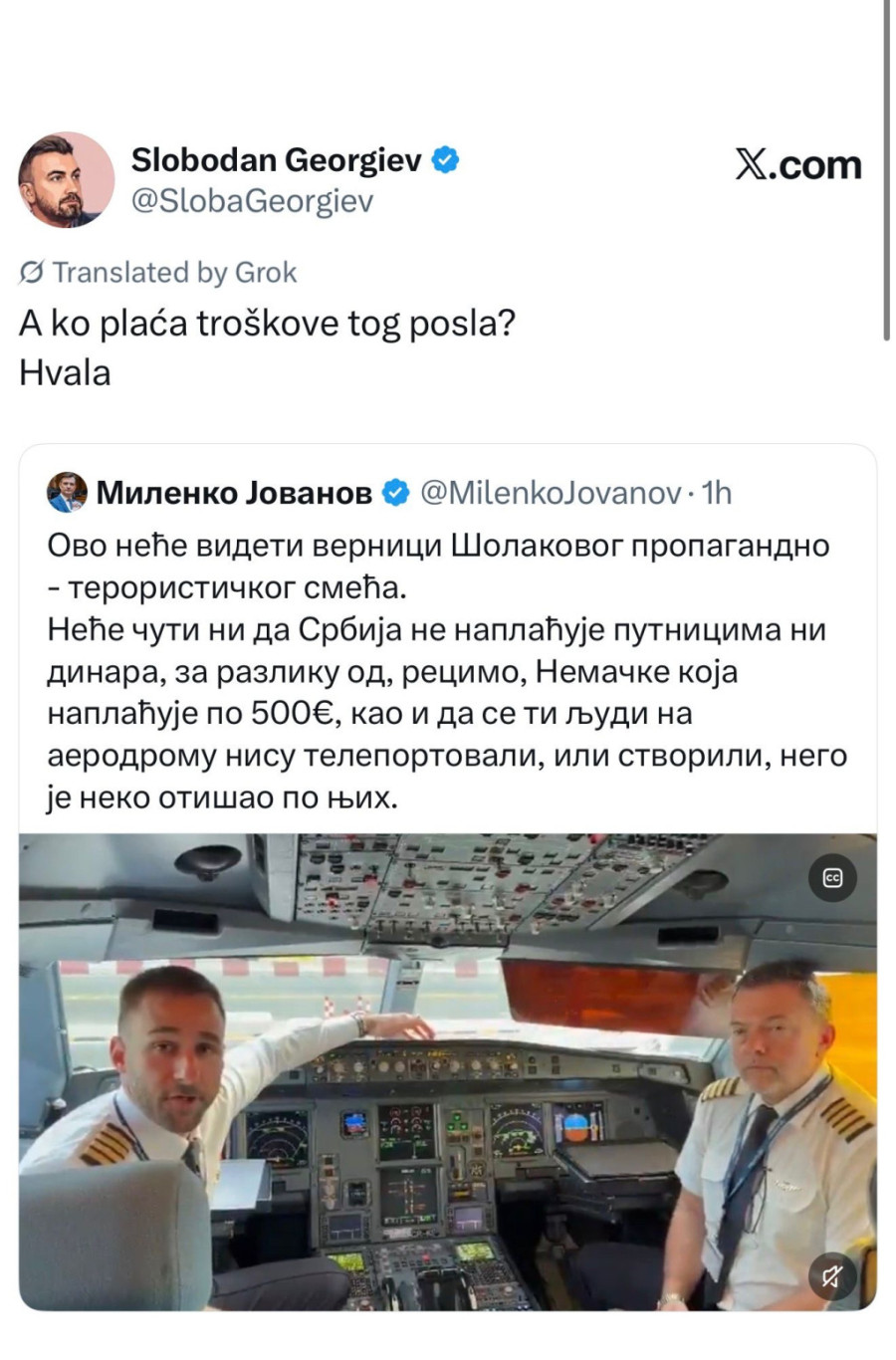 Georgiev udario na državu Srbiju jer brine o svom narodu: Ko plaća troškove? FOTO