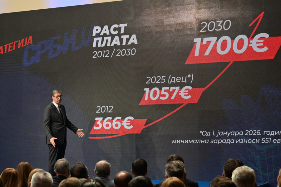 Vučić predstavio strategiju za razvoj zemlje: Kapitalne investicije, plate 1.700 evra, otvaranje novih fabrika