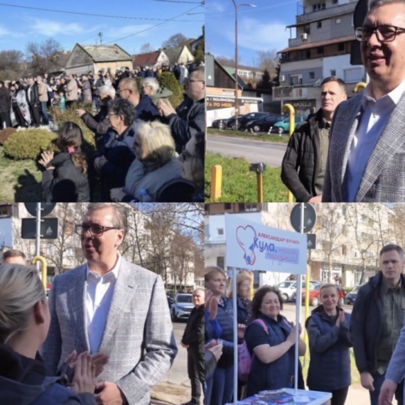 Vučić nastavio posetu Zapadnobačkom okrugu: Obilazi obnovljene vinske podrume u Crvenki VIDEO
