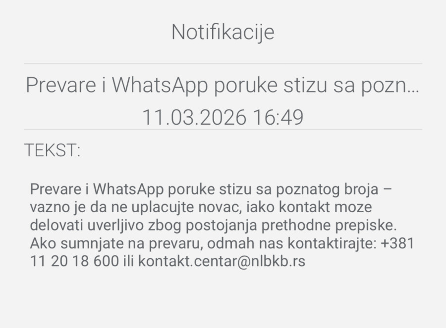 Upozorenje na novu prevaru: WhatsApp poruke stižu sa poznatog broja FOTO