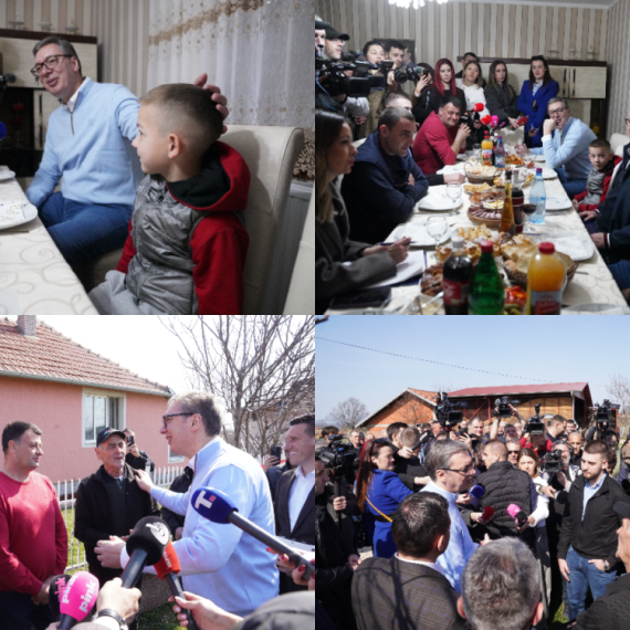 Vučić: "Nema noći da nisam mislio na bezbednost naše otadžbine"; "Važno je da sačuvamo porodicu" FOTO/VIDEO