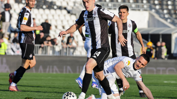 Partizan propustio dve prilike za 2:0