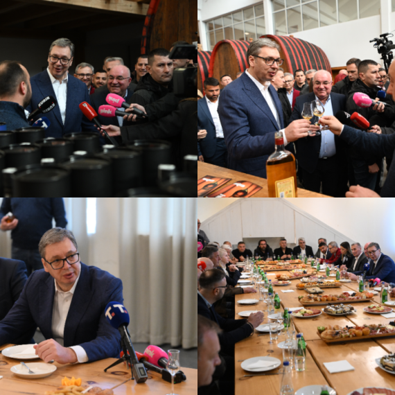 Vučić u Bajinoj Bašti: "Krećemo da radimo put Bajina Bašta-Užice" FOTO/VIDEO