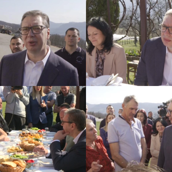 Vučić u Sevojnu –  obišao domaćinstvo porodice Raković; Izneo poseban zahtev za lokalne vlasti