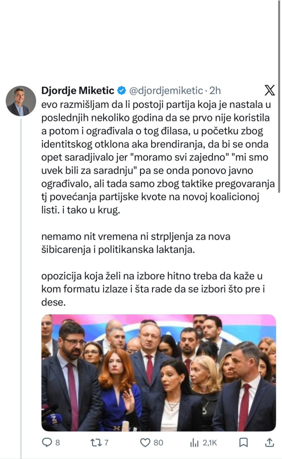 Lazović napao Đilasa; Miketić brani šefa: Nemamo vremena za nova šibicarenja VIDEO