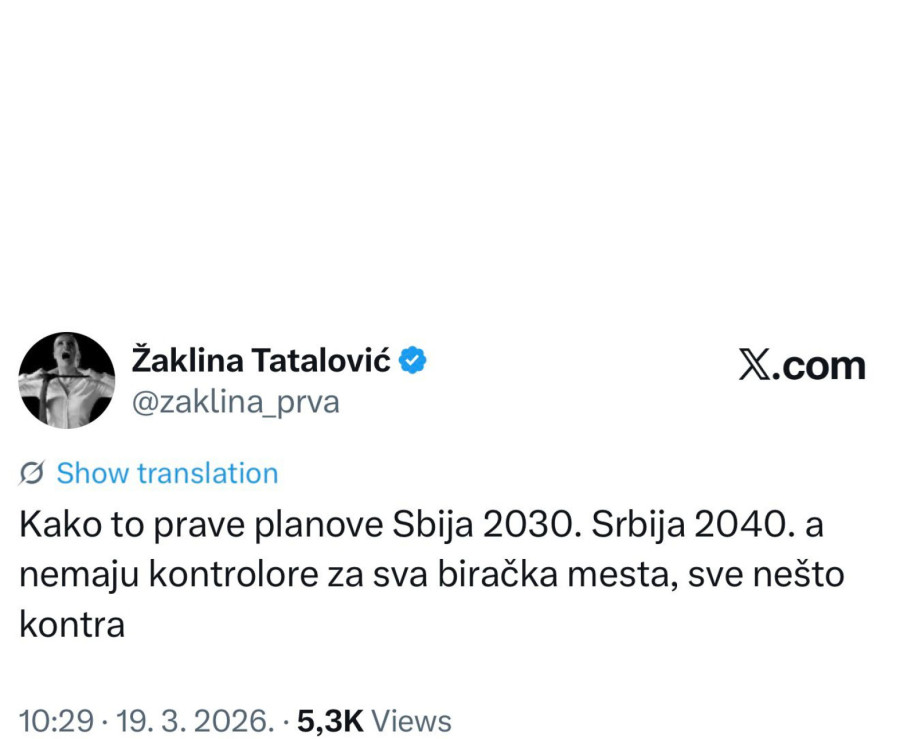 Žaklina Tatalović o  Đilasu: Prave planove, a nemaju kontrolore za sva biračka mesta FOTO
