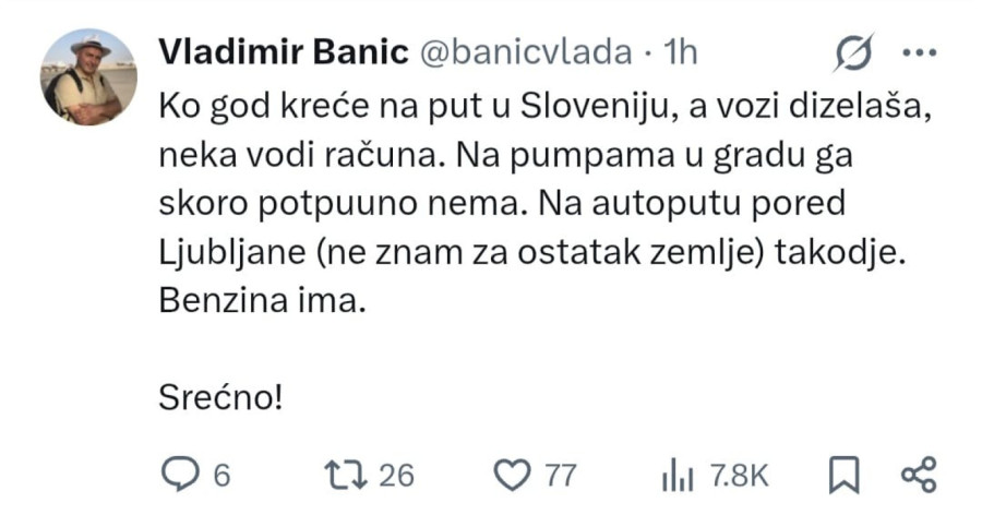 Slovenija u problemu zbog dizela; Vučić ponovo pokazao kako se odgovorno vodi država FOTO