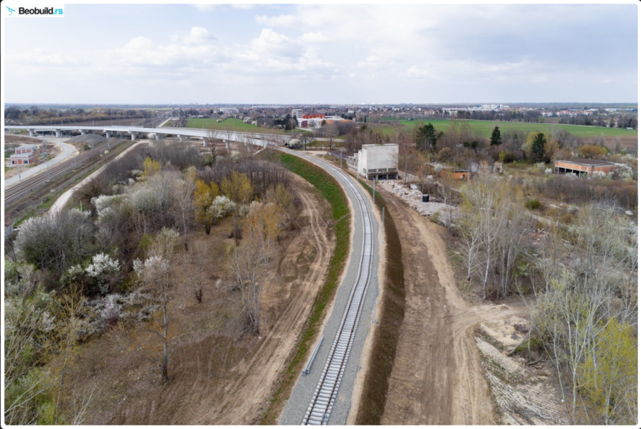 Postavljene prve šine na pruzi do Aerodroma i Nacionalnog stadiona: Evo kako napreduju radovi FOTO